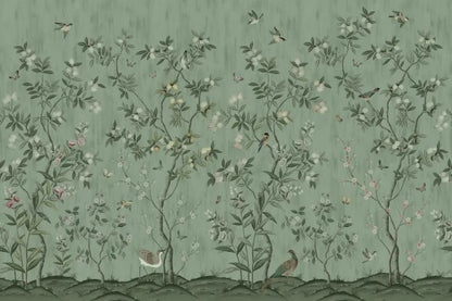 Chinoiserie Chic Jade - Wandbild 16742 , verspielt und leicht in grün