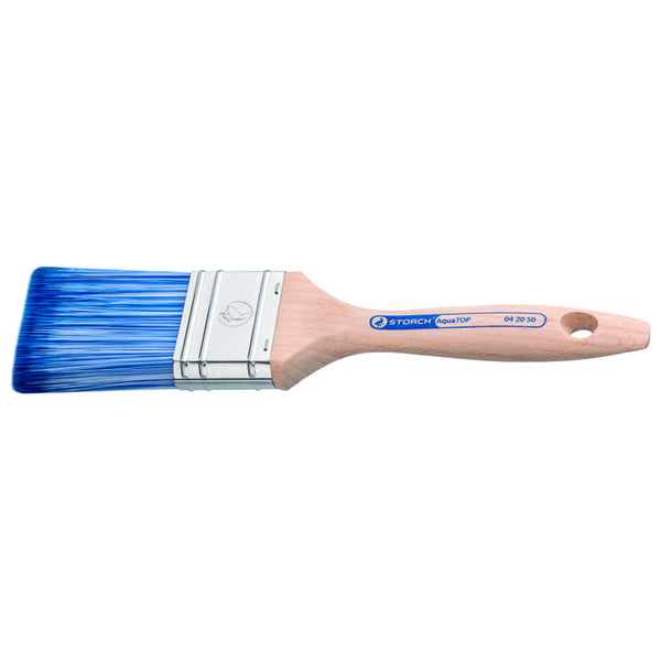 Flachpinsel mit blauen Borsten von der Firma Storch
