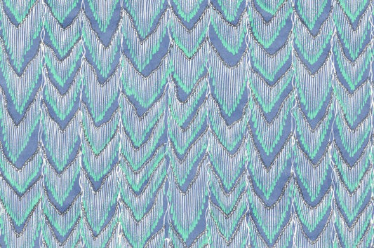 Muster Fringed Follies lagoon  - Wandbild 17942, wie ein exotischer Vorhang ...