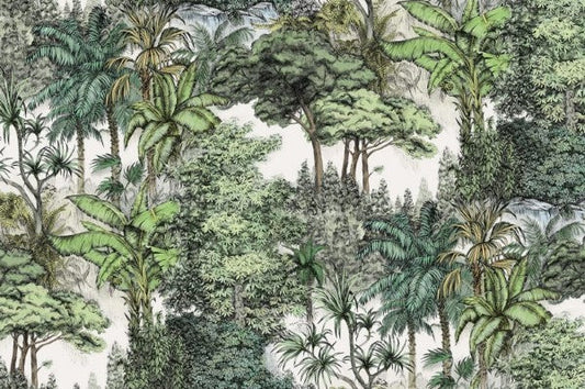 Muster Secret garden lush - Wandbild 14703, Versunken im Grün...