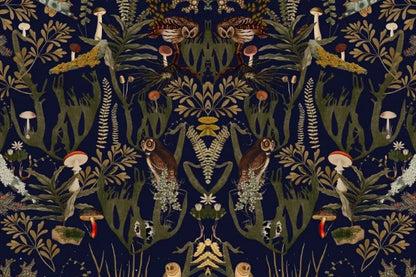 The swedish forrest- Wandbild 16211 ,Farne, Fichtennadeln, Libellen, Pilze und Moos auf eine neue, nie dagewesene Art und Weise...